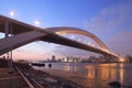 Shanghai Lupu Bridge night view Royalty Free Stock Photo