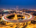 Shanghai nanpu bridge at night Royalty Free Stock Photo