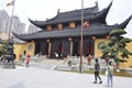 Shanghai, 2nd may: Tourists visiting the Jade Buddha Temple in Shanghai