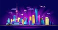 Shanghai Neon City Royalty Free Stock Photo