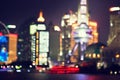 Shanghai at night, China Royalty Free Stock Photo