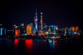 Shanghai Night Royalty Free Stock Photo