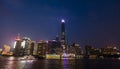 Shanghai Night Skyline View Royalty Free Stock Photo