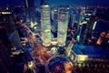 Shanghai night view, China Royalty Free Stock Photo