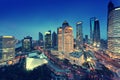 shanghai night view from tower Royalty Free Stock Photo