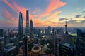 Shanghai at Nightfall Royalty Free Stock Photo