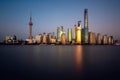 Lujiazui skyline and Huangpu river, Shanghai, China Royalty Free Stock Photo