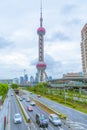 Shanghai Oriental pearl tower. Royalty Free Stock Photo