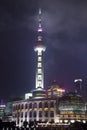 The Shanghai Oriental Pearl Tower Royalty Free Stock Photo