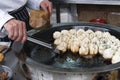 Shanghai pan fried pork dumpling Royalty Free Stock Photo