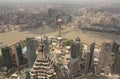 Shanghai Pudong aerial view