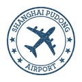 Shanghai Pudong Airport logo.