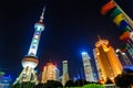 Shanghai Pudong night Royalty Free Stock Photo