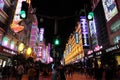 Shanghai shopping street Nanjing Road .