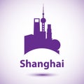 Shanghai silhouette icon