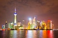 Shanghai skyline(panorama) at night scene