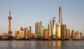 The modern skyline of Shanghai, China. Royalty Free Stock Photo