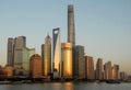 The modern skyline of Shanghai, China. Royalty Free Stock Photo