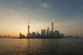 Shanghai skyline cityscape, View of shanghai at Lujiazui finance Royalty Free Stock Photo