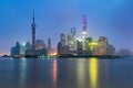 Shanghai skyline cityscape, View of shanghai at Lujiazui finance Royalty Free Stock Photo