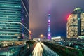 Shanghai skyline cityscape, View of shanghai at Lujiazui finance Royalty Free Stock Photo