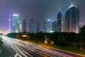 Shanghai skyline cityscape, View of shanghai at Lujiazui finance Royalty Free Stock Photo