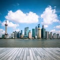 Shanghai skyline at daytime Royalty Free Stock Photo