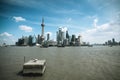 Shanghai skyline with huangpu river Royalty Free Stock Photo