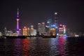 Shanghai skyline night Royalty Free Stock Photo