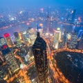 Shanghai Skyline at night.