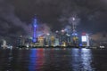 Shanghai Skyline Night Royalty Free Stock Photo