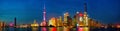 Shanghai skyline panorama Royalty Free Stock Photo