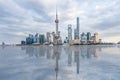 Shanghai skyline panorama Royalty Free Stock Photo