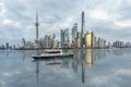 Shanghai skyline panorama Royalty Free Stock Photo