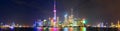 Shanghai skyline panorama Royalty Free Stock Photo