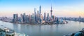 Shanghai skyline panoramic view Royalty Free Stock Photo