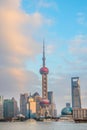 Shanghai skyline with tv tower