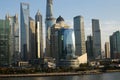 Shanghai Skyline at Water\'s Edge Royalty Free Stock Photo