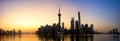 Shanghai sunrise panorama