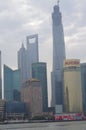 The Shanghai Tower under construction Royalty Free Stock Photo