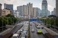 Shanghai traffic on Fuxing Road during daytime