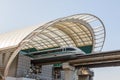 Shanghai Transrapid Maglev magnetic levitation train station traffic transport in China Royalty Free Stock Photo