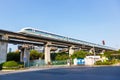 Shanghai Transrapid Maglev magnetic levitation train station traffic transport in China Royalty Free Stock Photo