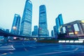 Shanghai Urban landscape and modern architecture Night view Royalty Free Stock Photo