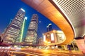 Shanghai Urban landscape and modern architecture Night view