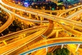 Shanghai viaduct in the evening