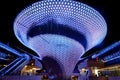 Shanghai World Expo Axis Sunbeam light show Royalty Free Stock Photo