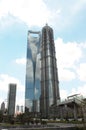 Shanghai World Financial Center and Jinmao Royalty Free Stock Photo