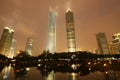 Shanghai World Financial Center and Jinmao Tower Royalty Free Stock Photo