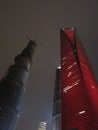 The Shanghai World Financial Center and the Shanghai Tower